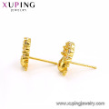 93765 Xuping joyas 24K chapado en oro pendientes de cabeza de cráneo para las mujeres